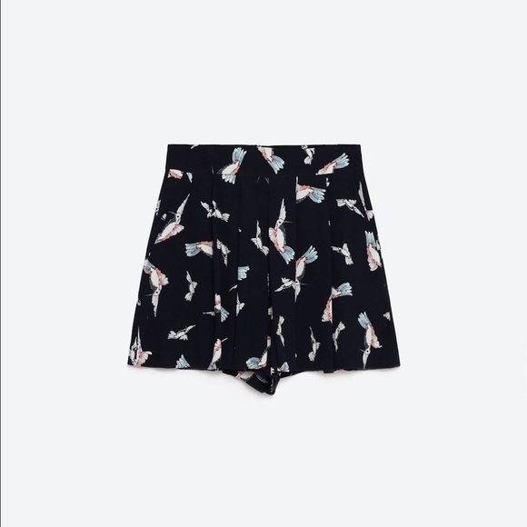 Zara bird shorts skort bermudas - Picture 3 of 6